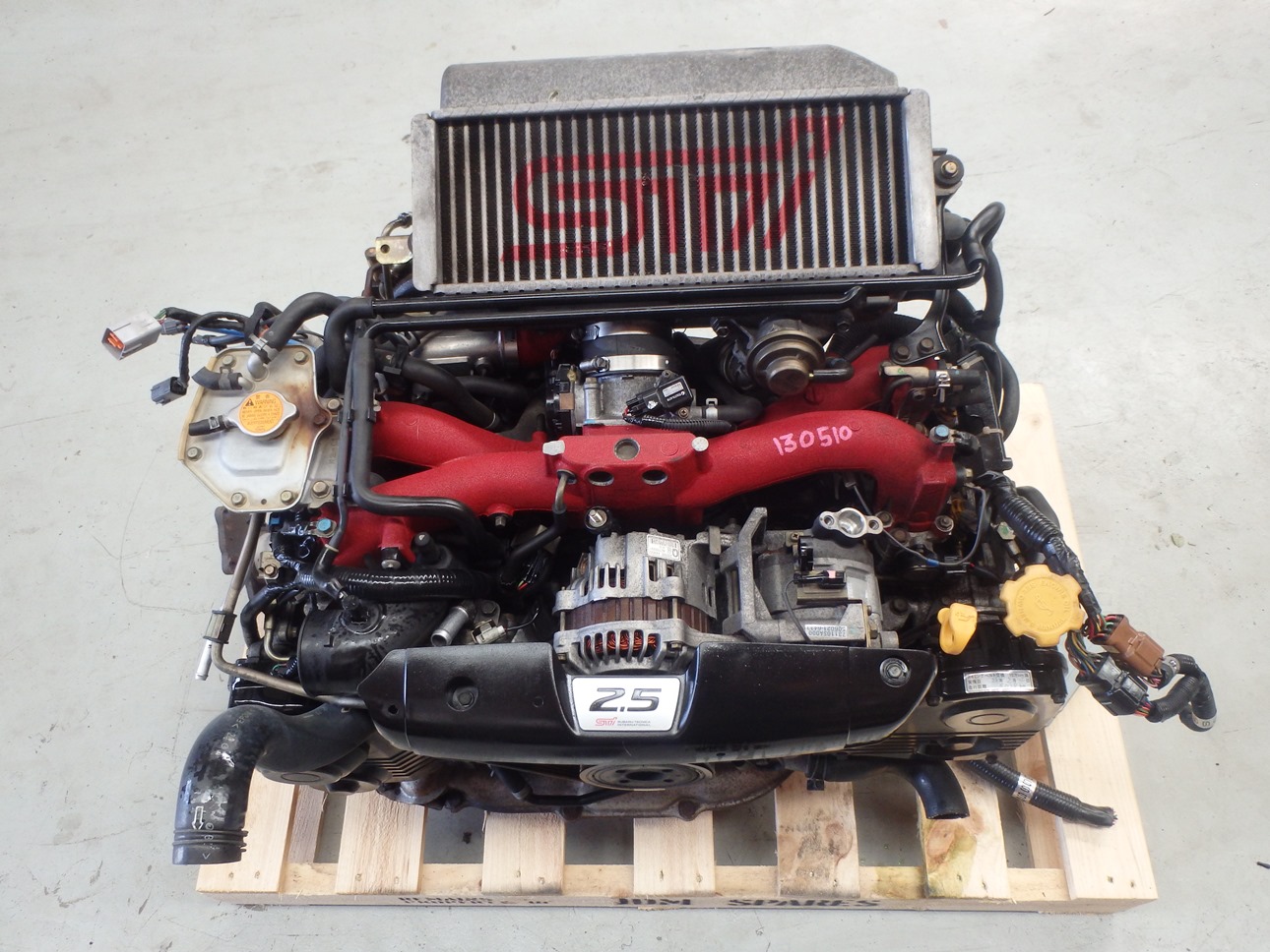 Subaru Forester SG9 STi 2004 EJ255 Complete Turbo Engine Motor 7 JDM